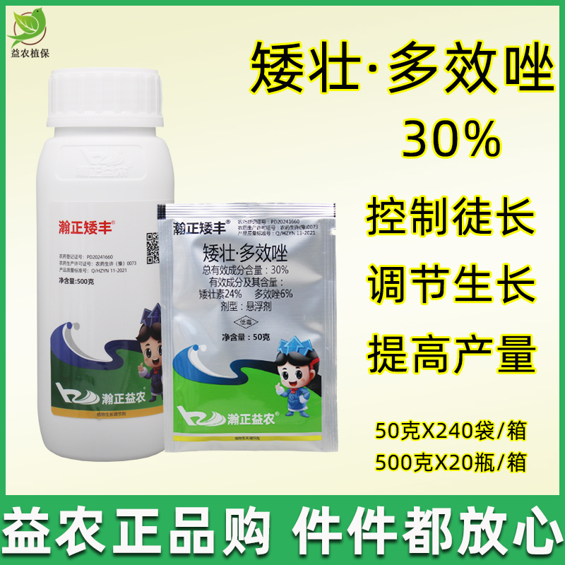 矮壮多效唑花生控制旺长防倒伏增