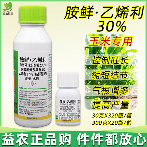 胺鲜酯乙烯利玉米矮壮素控旺