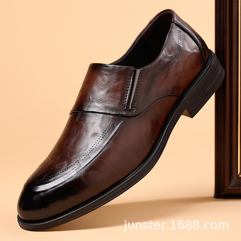 冬季奥古斯都男士休闲商务尖头结婚新郎一脚蹬西装鞋套脚皮鞋男鞋,流行男鞋,休闲皮鞋,淘宝优惠券,粉丝福利购,淘宝优惠卷