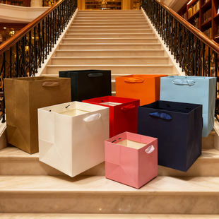 特小号方形袋方体小袋子珠宝小件东西手提袋微型纸袋超小现货7cm