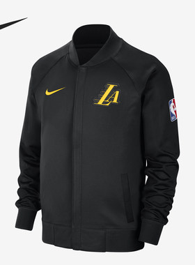 Nike/耐克正品Dri-FIT洛杉矶湖人队男士夹克外套DX9382-010