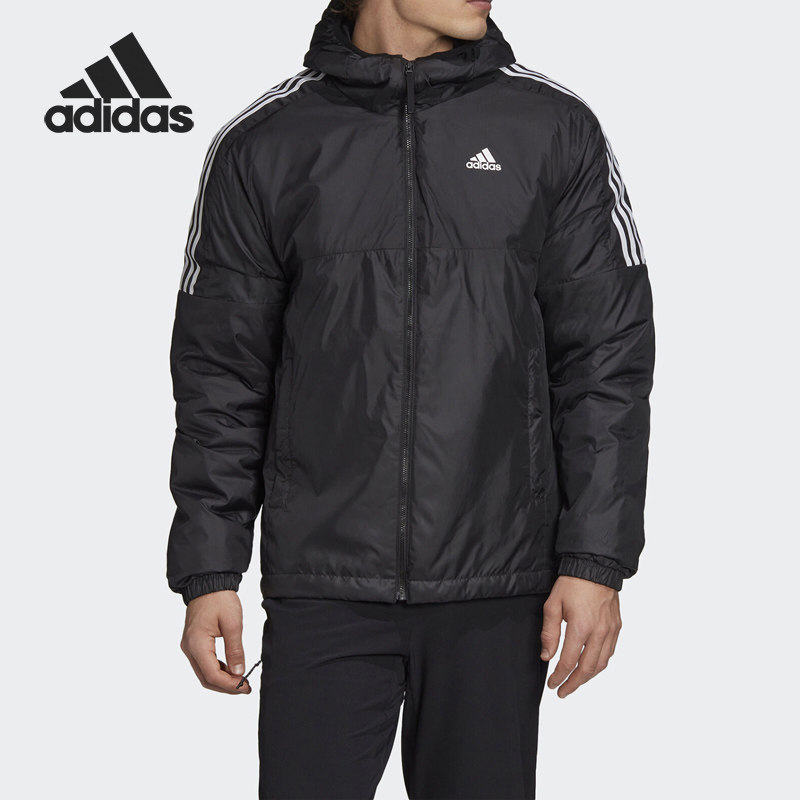 阿迪达斯男运动服连帽防风棉服