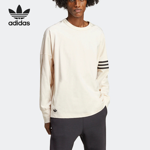 三叶草男士 Adidas 阿迪达斯正品 新款 T恤HS1525 简约印花长袖