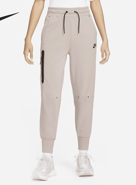 Nike/耐克正品女子舒适中腰系带运动休闲针织长裤 CW4293-272