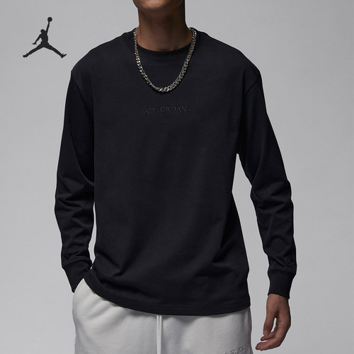 Nike/耐克正品Air Jordan男士圆领宽松运动长袖T恤FJ0703-045