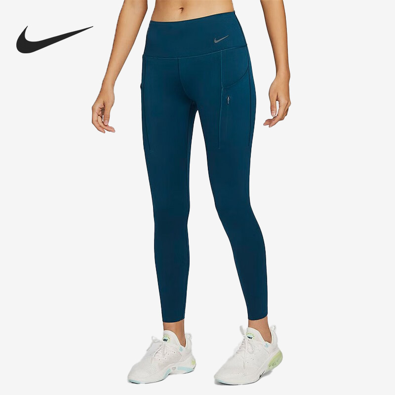 Nike/耐克正品新款梭织女子运动休闲健身跑步紧身长裤DQ5673-460