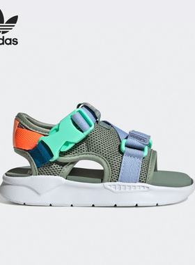 Adidas/阿迪达斯正品夏季新款三叶草婴童休闲运动凉鞋GW2154