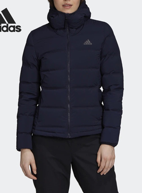 Adidas/阿迪达斯正品新款女子运动休闲短款连帽保暖羽绒服 FT2576