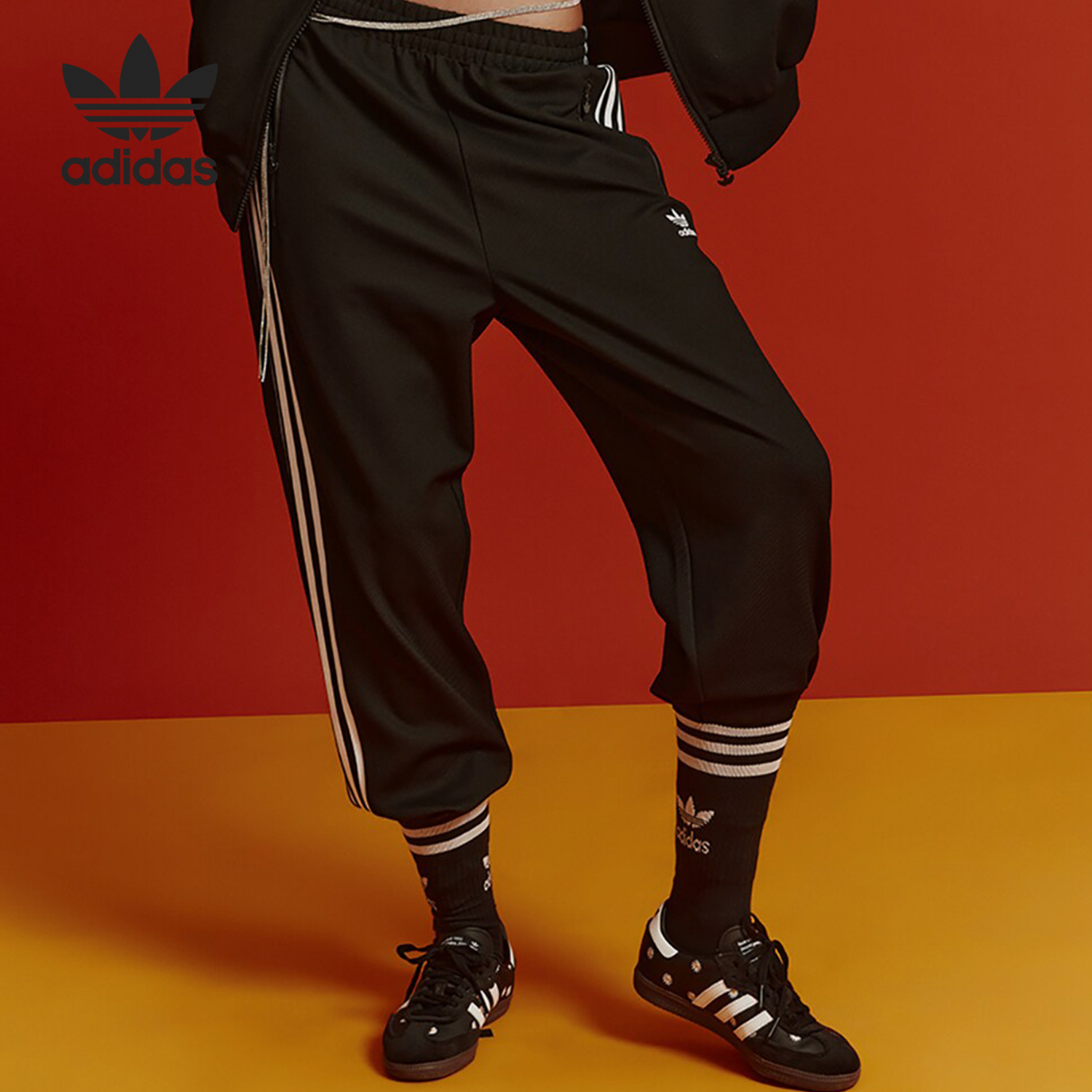 Adidas/阿迪达斯正品三叶草男子时尚简约休闲运动长裤IS1677