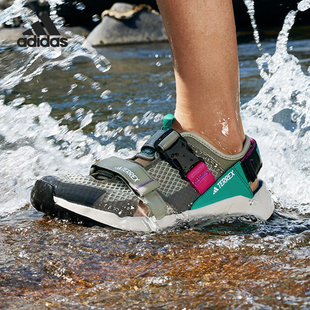 户外防滑缓震运动耐磨徒步凉鞋 Adidas 阿迪达斯新款 男女款 IF3104