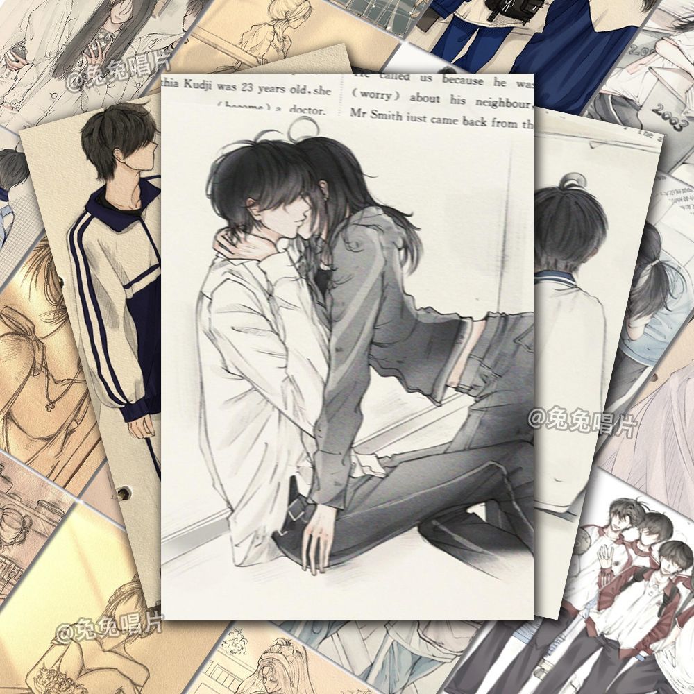 96张青春氛围感绘画贴纸