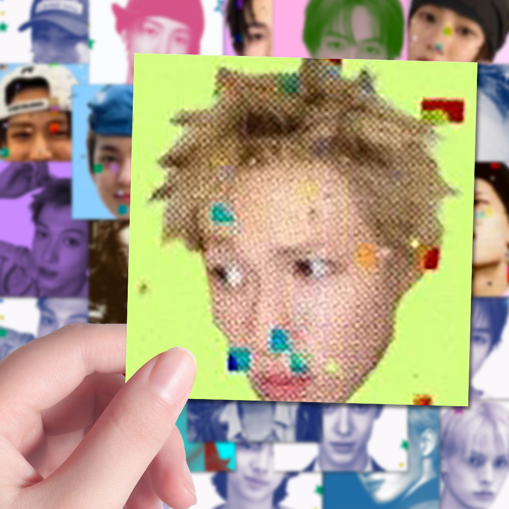 160张cortis彩印贴纸ins小众氛围感马丁赵雨凡金主训大头贴贴画