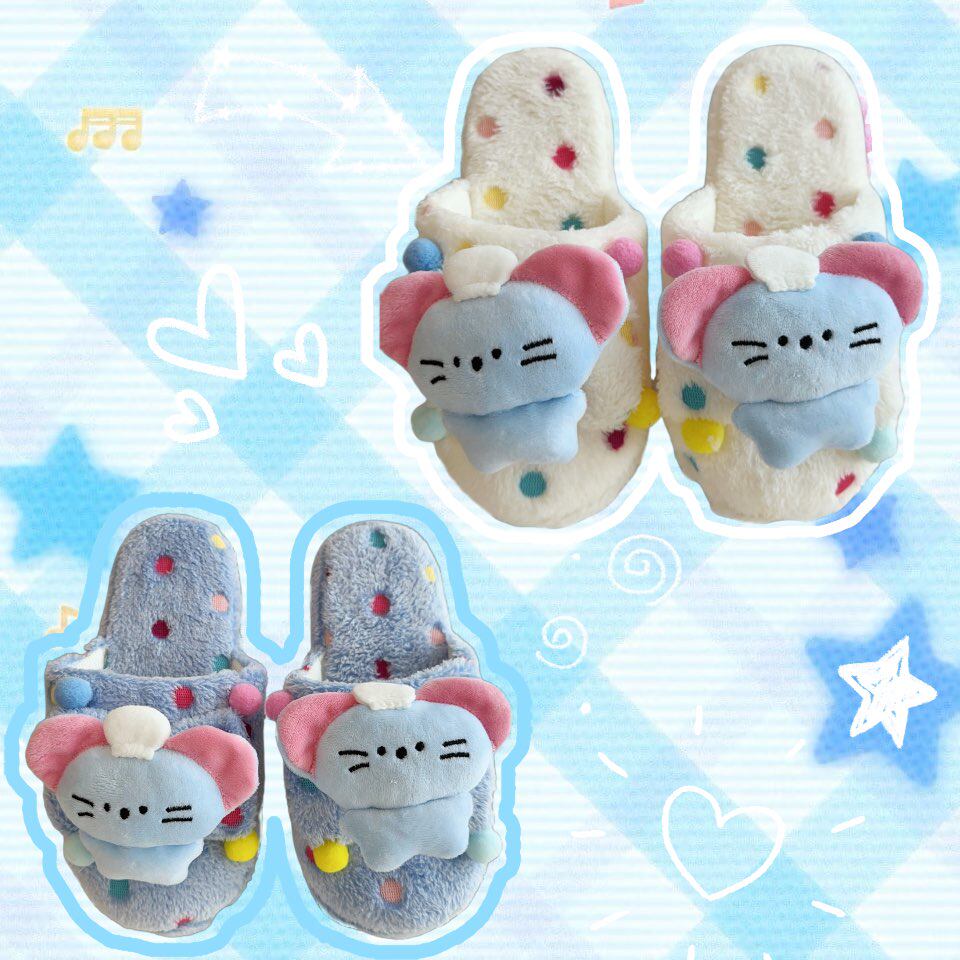 卡通小鼠包头毛绒棉拖鞋女秋冬居家保暖防滑可爱学生百搭毛毛拖鞋,居家布艺,居家棉拖/棉鞋,淘宝优惠券,粉丝福利购,淘宝优惠卷