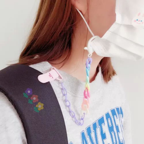 Медицинская маска, шнурок-держатель, цепочка, ранец, портативные вожжи поводок, защитная застежка