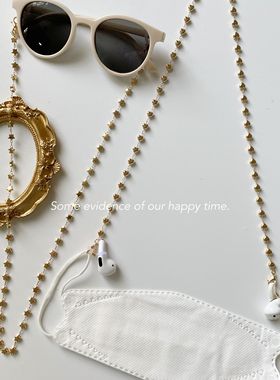 口罩链合金无线蓝牙耳机爱心串珠