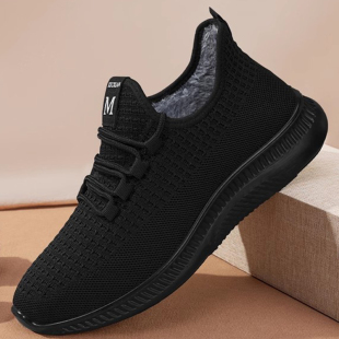 防滑爸爸棉鞋 老北京布鞋 运动中老年2025新款 加绒保暖二棉鞋 男冬季