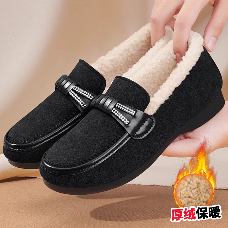 老北京棉鞋女冬季软底保暖