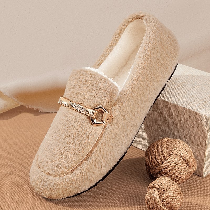 冬季老北京棉鞋女加绒保暖布鞋毛毛网红瓢鞋防滑一脚蹬女士豆豆鞋,女鞋,棉鞋,淘宝优惠券,粉丝福利购,淘宝优惠卷