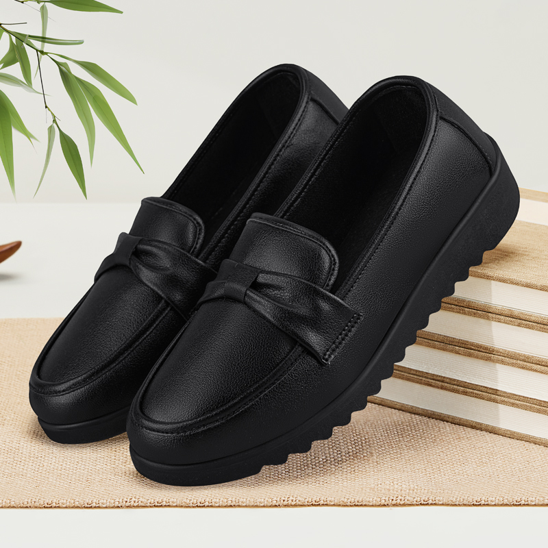 工作鞋女时尚上班平底