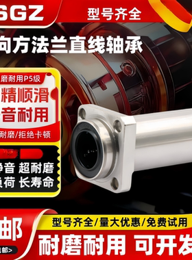 RSGZ导向方法兰加长直线轴承LMKP6 8 10 12 16 20 25 30 35 40LUU