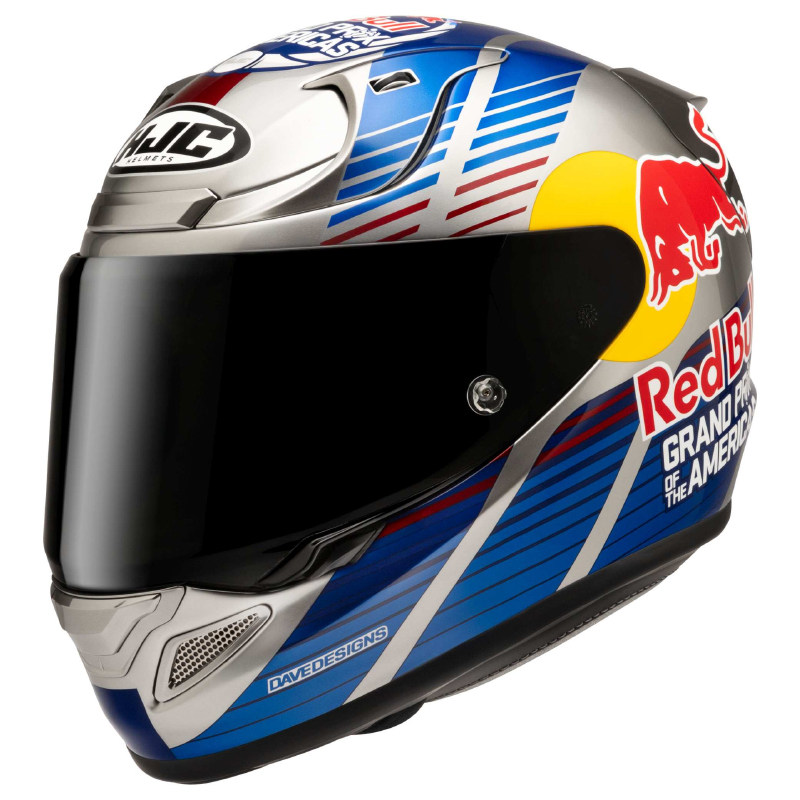 韩国HJC RPHA 12 Red Bull Austin II红牛奥斯汀赛道骑行头盔图片