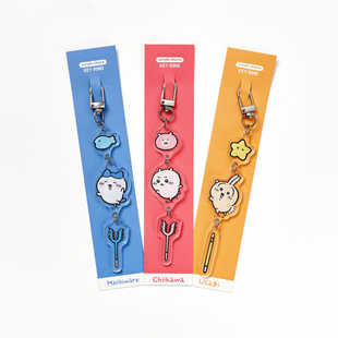 部分现货 韩国代购chiikawa讨伐棒挂件亚克力包挂小八乌萨奇可爱