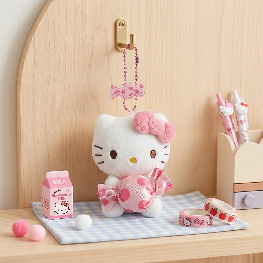 韩国正品代购三丽鸥糖果系列珠链Kitty呆萌可爱玩偶挂件礼物