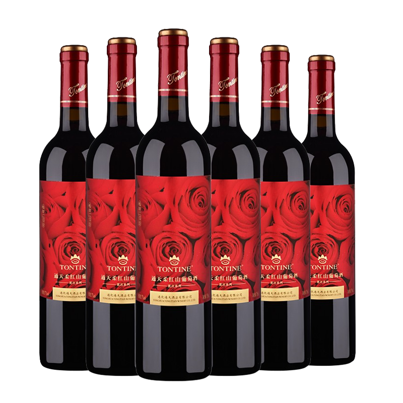 红酒 通化通天柔红山葡萄酒750ml 甜红酒晚安酒女士婚宴喜庆酒