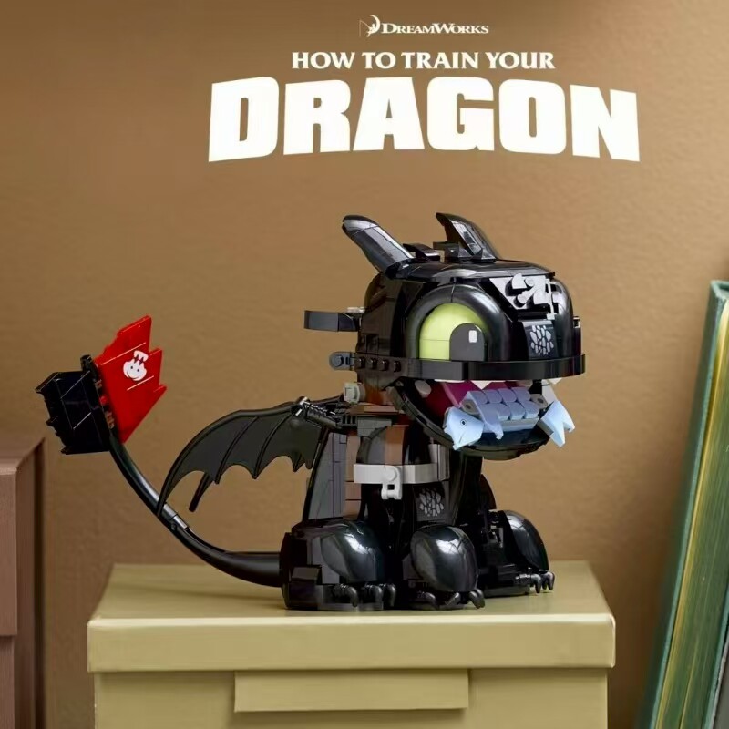 icons驯龙高手无牙仔10375男孩儿童创意拼装积木玩具手办模型礼物