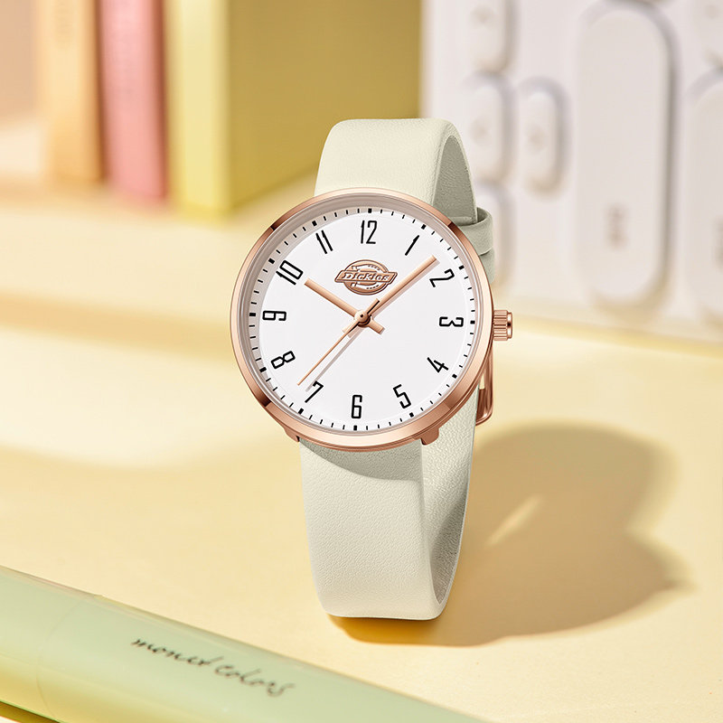 Dickies手表男女款初高中学生公务员考试专用静音石英表只看时