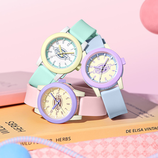 Dickies手表女款 597 学生高颜值多巴胺防水果冻表考试专用腕表CL
