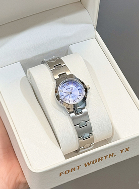 Dickies手表女款轻奢小众女简约学生石英表碎冰紫高级感生日礼物