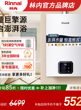【鲸吨吨恒温】林内燃气热水器家用恒温密闭稳燃20/24升GS41 GC21