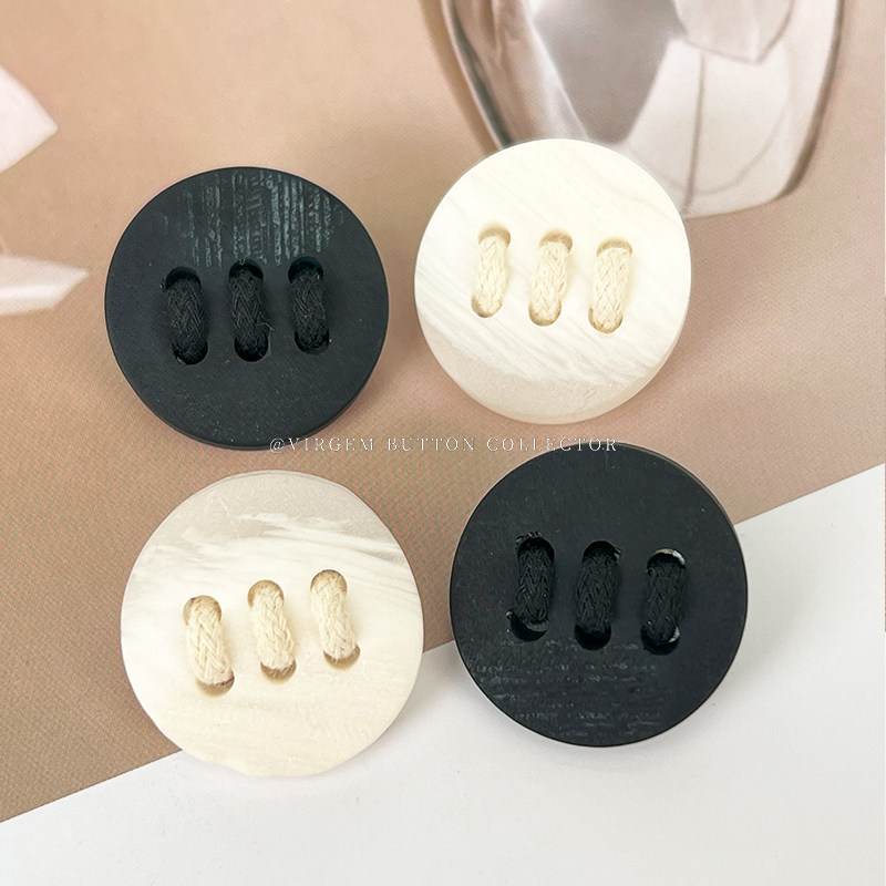 VIRGEM高档树脂纽扣棉绳装饰扣子百搭风衣羊毛大衣双面毛呢外套扣,居家布艺,纽扣,淘宝优惠券,粉丝福利购,淘宝优惠卷