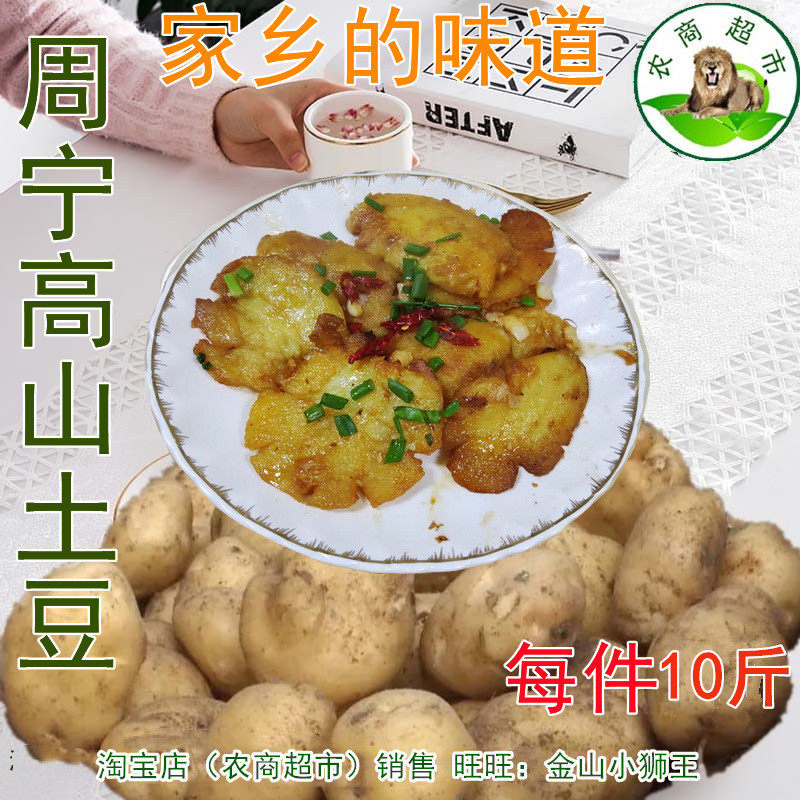 福建宁德高山农家自种土豆新鲜马铃薯寿宁洋芋周宁乌蛋土特产九斤