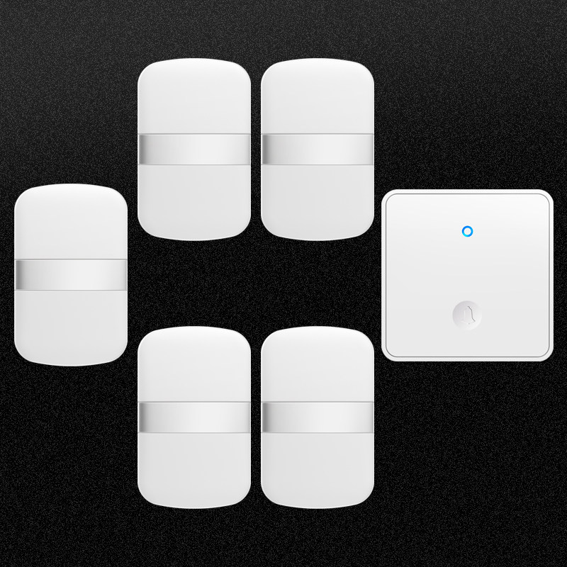 一拖五门铃无线家用远距离自发电防水老人呼叫器电子商用86按钮,电子/电工,楼宇对讲设备,淘宝优惠券,粉丝福利购,淘宝优惠卷