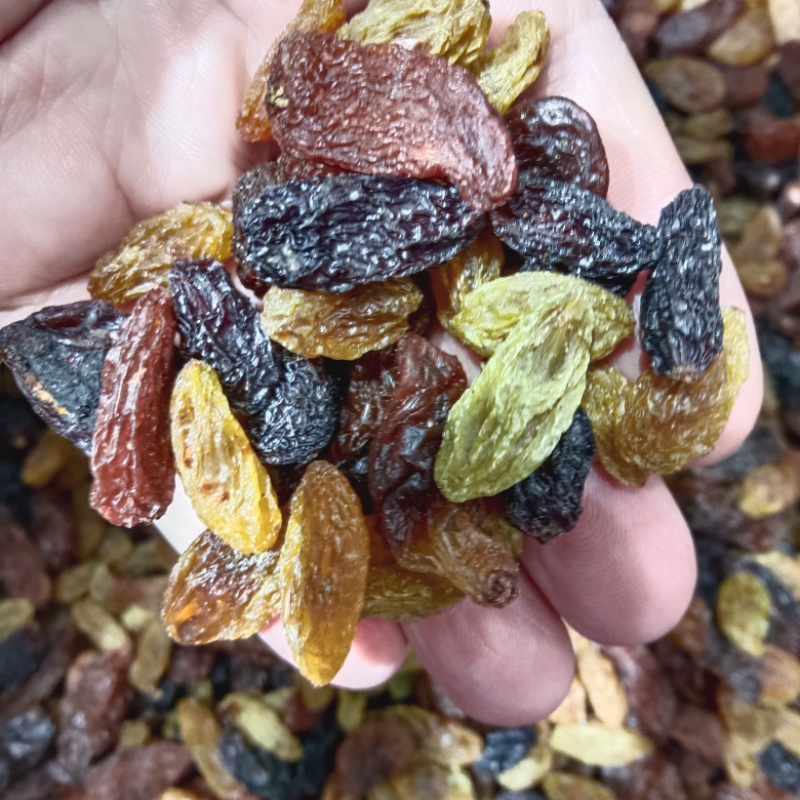 新疆特产吐鲁番多彩葡萄干5斤干果特级红绿香妃黑加仑大颗粒包邮