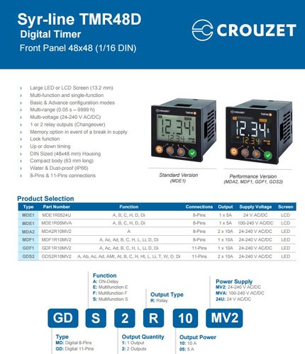 TMR48 MDE1R05MVA全新MDA2R10MV2原装GDS2R10MV2进口MDF1R10MV2