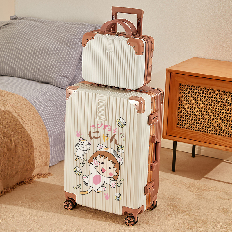 女日系小型登机结实耐用行李箱