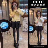 毛呢半身裙女 高腰显瘦a字百褶短裙子小个子半裙大码 2026新款 春季