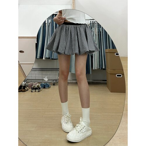 高腰显瘦防走光短裙百搭蓬蓬裙