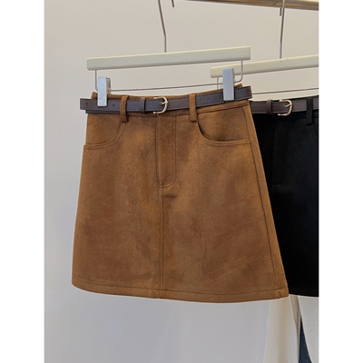 大码口袋包臀裙高腰显瘦a字短裙