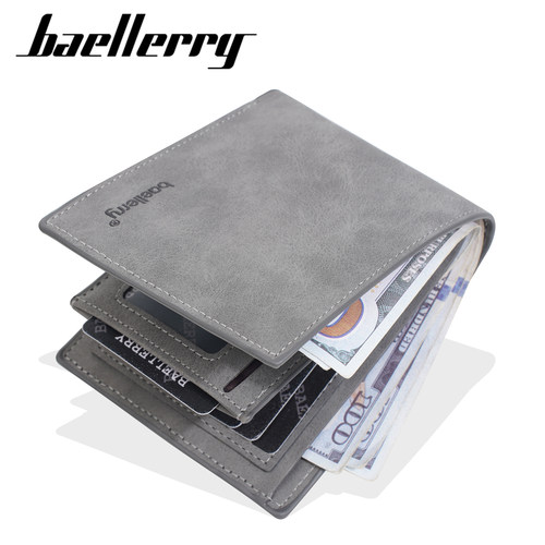 新款男士短款钱包多卡位青年皮夹