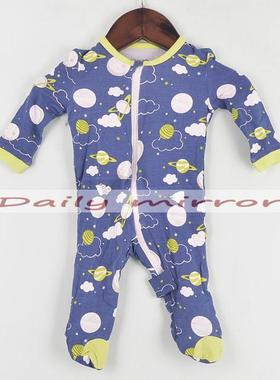 独家 澳洲silk**berrybaby原正竹纤维/有机棉婴儿连体爬服睡