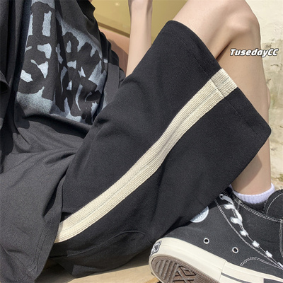 休闲短裤夏季爆款拼接五分宽松