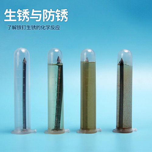科学实验diy铁钉生锈与防