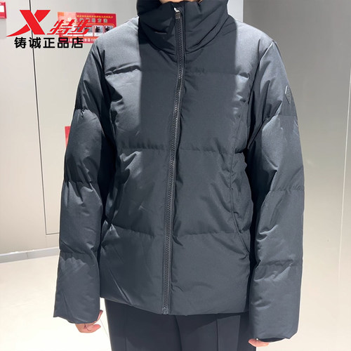 特步门店同款羽绒服女款冬季保暖