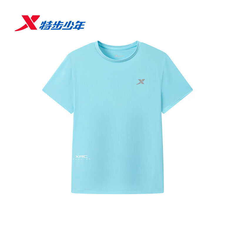 特步童装运动短袖T恤男大童