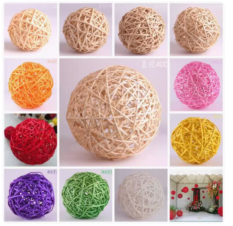 藤球 幼儿园商场酒吧酒店国庆元旦春节个性装饰 拍摄道具吊饰挂饰,鲜花速递/花卉仿真/绿植园艺,仿真花,淘宝优惠券,粉丝福利购,淘宝优惠卷