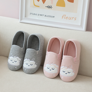 中大童儿童家居鞋女童居家鞋室内地板童鞋女生拖鞋纯棉透气防滑
